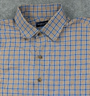 Proper Cloth Button Up Shirt Mens XL Cotton Plaid Preppy Academia Summer Classic